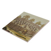 Dorf eines einheimischen Stammes in Florida, Fliese (Seite)