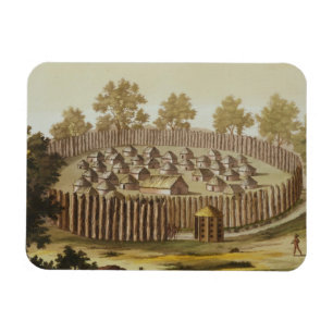 Dorf eines einheimischen Stammes in Florida, Magnet