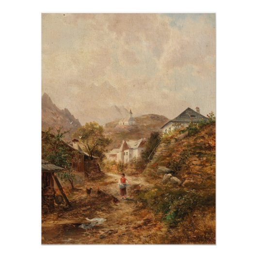 Dorf - Emil Barbarini Poster (Vorderseite)