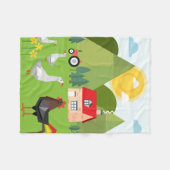 Dorf Fleecedecke (Vorderseite (Horizontal))