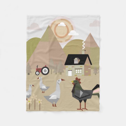 Dorf Fleecedecke (Vorderseite)