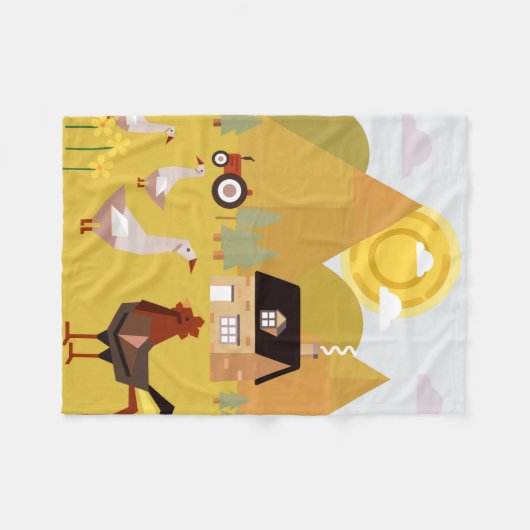 Dorf Fleecedecke (Vorderseite (Horizontal))