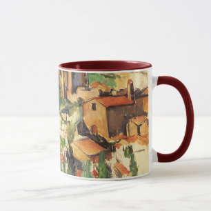 Dorf Gardanne von Paul Cezanne, Vintag Art Tasse