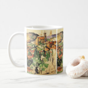 Dorf Gardanne von Paul Cezanne, Vintage Art Kaffeetasse