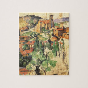 Dorf Gardanne von Paul Cezanne, Vintage Kunst Puzzle