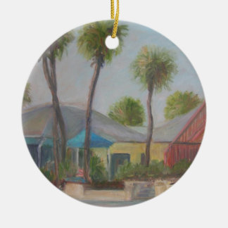 DORF-GESCHÄFTE VON FLAGLER STRAND Verzierung Keramikornament