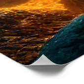 Dorf Gingerbread im dunklen Wald | Art der AI Poster (Ecke)