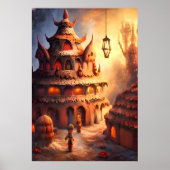 Dorf Gingerbread in Hell | AI Art Poster (Vorne)