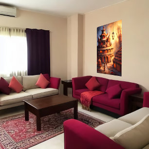 Dorf Gingerbread in Hell   AI Art Poster