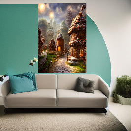 Dorf Gingerbrot in Valhalla | AI Art Poster