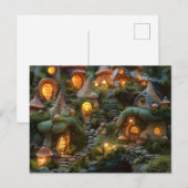 Dorf Gnome Feiertagspostkarte (Vorne/Hinten)
