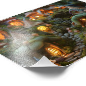 Dorf Gnome Fotodruck (Ecke)