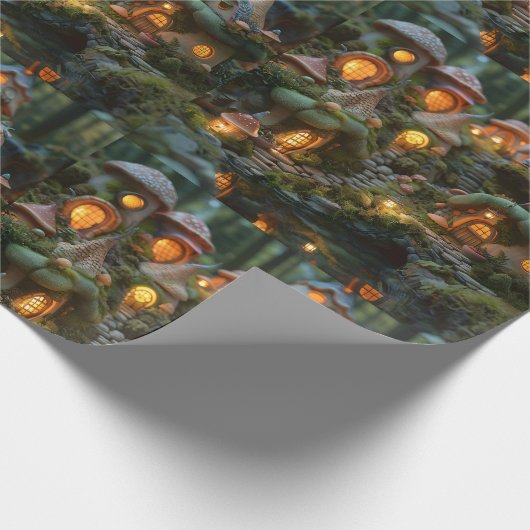 Dorf Gnome Geschenkpapier (Ecke)