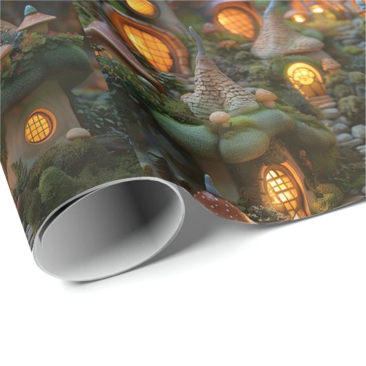 Dorf Gnome Geschenkpapier (Rolleneckpunkt)