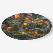 Dorf Gnome Pappteller (Schrägansicht)