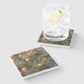 Dorf Gnome Steinuntersetzer (Seitenansicht)