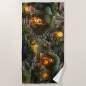 Dorf Gnome Strandtuch (Vorderseite)