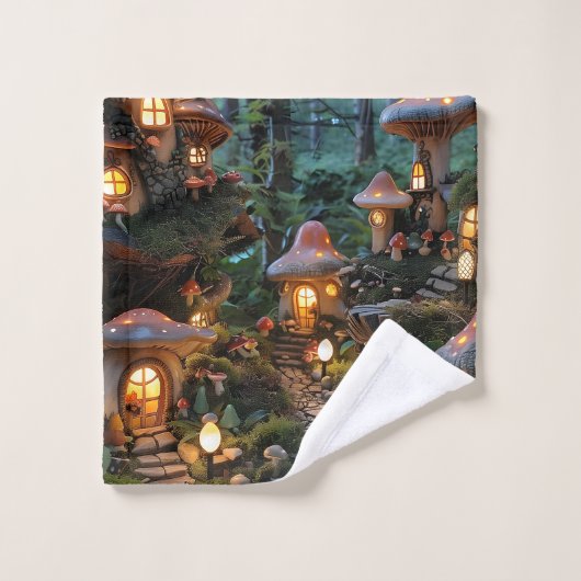 Dorf Gnome zur Zeit des Abends Waschlappen (Waschlappen)