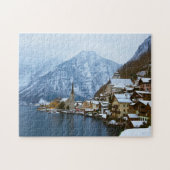 Dorf Hallstatt auf dem See - Salzburg Österreich Puzzle (Horizontal)