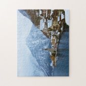 Dorf Hallstatt auf dem See - Salzburg Österreich Puzzle (Vertikal)