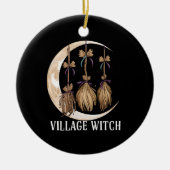 Dorf Hexengotik Okkult Wicca Landschaft Keramik Ornament (Vorne)