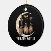 Dorf Hexengotik Okkult Wicca Landschaft Keramik Ornament (Links)