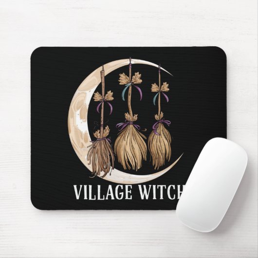 Dorf Hexengotik Okkult Wicca Landschaft Mousepad (Mit Mouse)