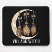 Dorf Hexengotik Okkult Wicca Landschaft Mousepad (Vorne)