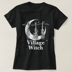 Dorf Hexengotik Okkult Wicca Landschaft T-Shirt