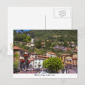 Dorf Hillside, Comer See Postkarte (Vorne/Hinten)