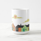 Dorf, Hütte, Haus Kaffeetasse (Mittel)