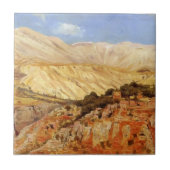 Dorf in den Atlas-Bergen, Marokko bis zum Fliese (Vorderseite)