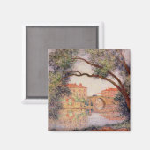 Dorf in der Normandie Magnet (Vorderseite/Rückseite)