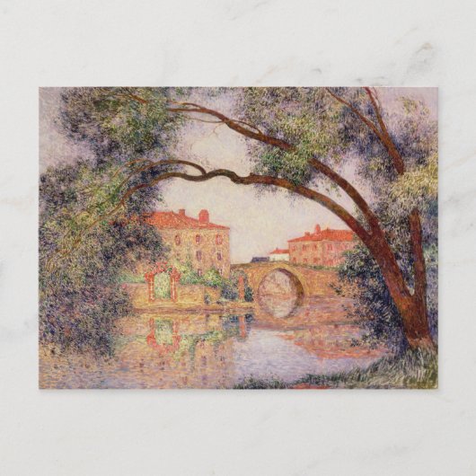 Dorf in der Normandie Postkarte (Vorderseite)