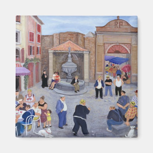 Dorf in der Provence Magnet (Vorne)