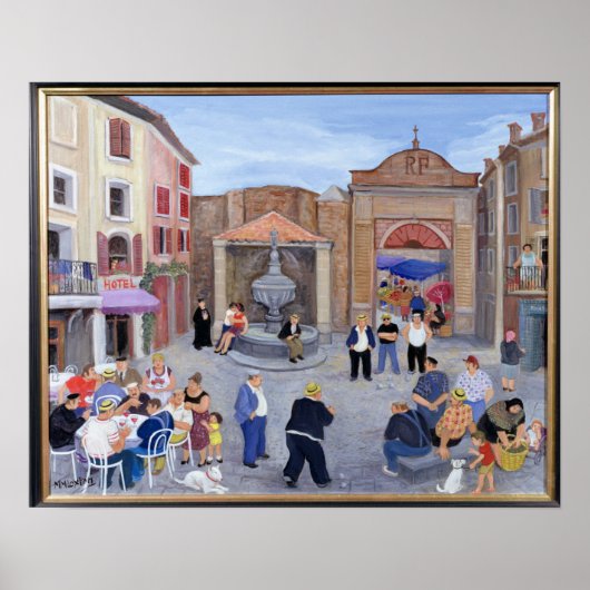 Dorf in der Provence Poster (Vorne)