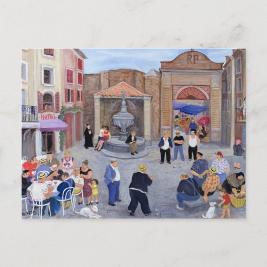 Dorf in der Provence Postkarte (Vorderseite)