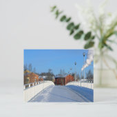 Dorf in Finnland Postkarte (Stehend Vorderseite)