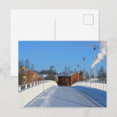 Dorf in Finnland Postkarte (Vorne/Hinten)