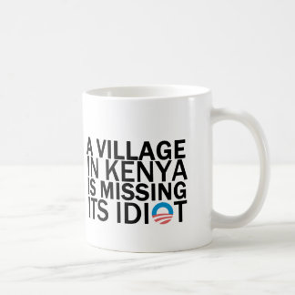 Dorf in Kenia ist sein Idiot vermisst Kaffeetasse