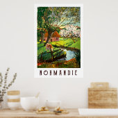 Dorf in Normandie, Frankreich Poster (Küche)