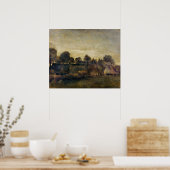 Dorf in Twilight (1884) Poster (Küche)