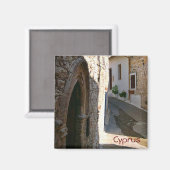 Dorf in Zypern Magnet (Vorderseite/Rückseite)