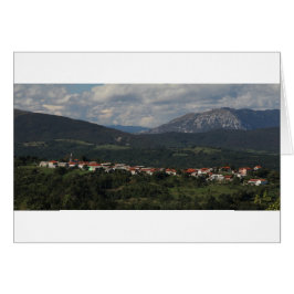 Dorf Janezevo Brdo, Berge Brkini, Slowenien