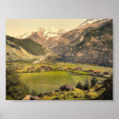 Dorf Kandersteg und Berggruppe Blumlisalp, Poster (Vorne)