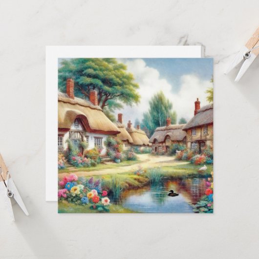 Dorf Karte (Vorderseite/Rückseite Beispiel)