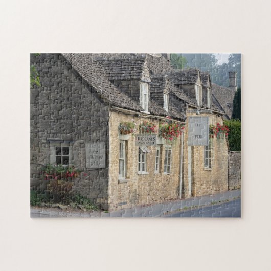 Dorf-Kneipe im Cotswolds Puzzlen Puzzle (Horizontal)