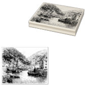 Dorf Lynmouth, Devon Gummistempel (Stempel)