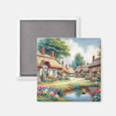 Dorf Magnet (Vorderseite/Rückseite)