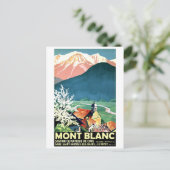 Dorf Mont Blanc, Frankreich Postkarte (Stehend Vorderseite)